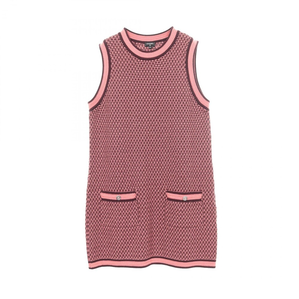 Chanel Coco Mark Button Dress Cashmere #344588C14B